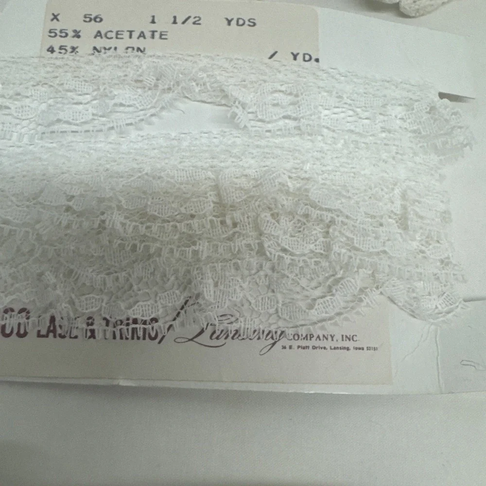 Lot Of Various Lace Trim Vintage - Eyelet Ruffle Etc